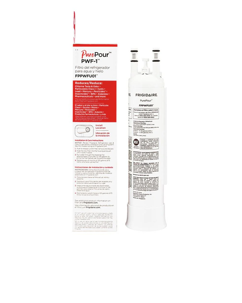 Frigidaire FPPWFU01 PurePour™ Water and Ice Refrigerator Filter PWF-1™ - Image 2