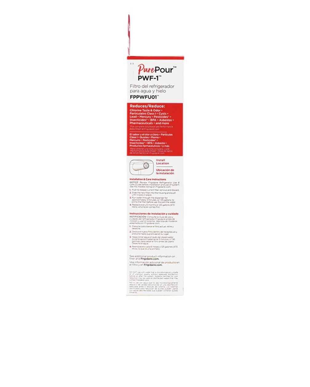 Frigidaire FPPWFU01 PurePour™ Water and Ice Refrigerator Filter PWF-1™ - Image 3