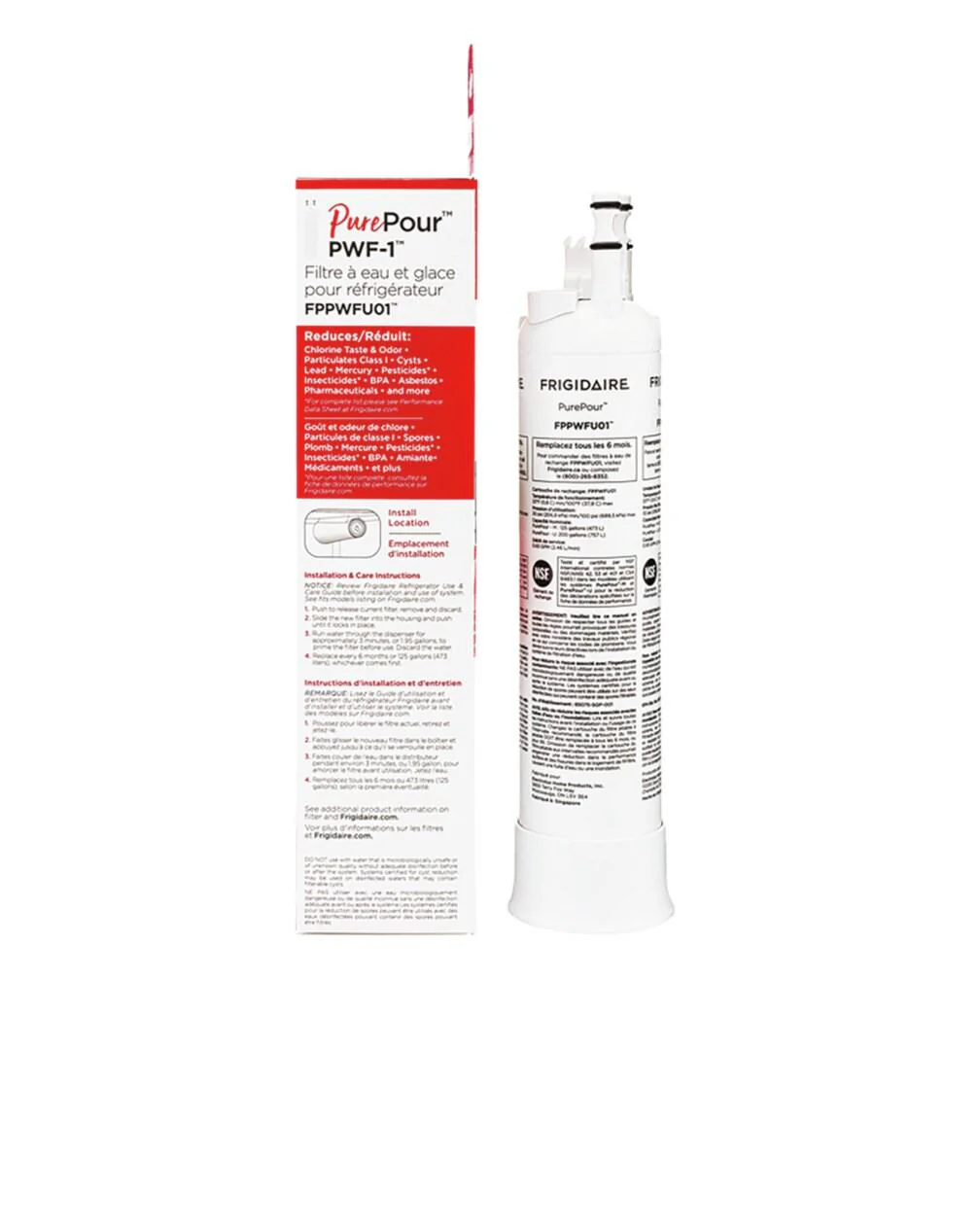 Frigidaire FPPWFU01 PurePour™ Water and Ice Refrigerator Filter PWF-1™ - Image 4