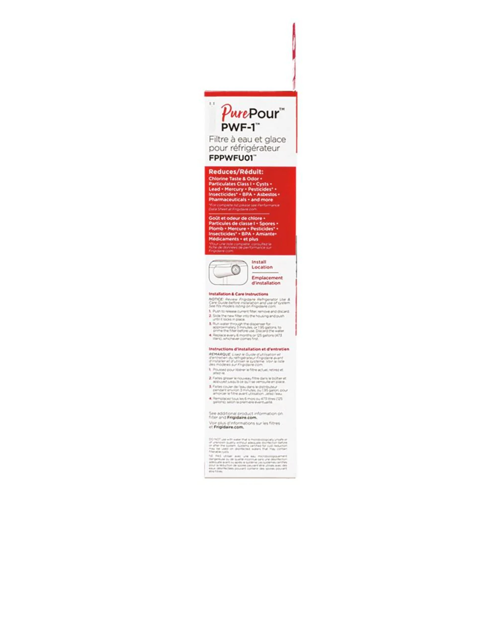Frigidaire FPPWFU01 PurePour™ Water and Ice Refrigerator Filter PWF-1™ - Image 5