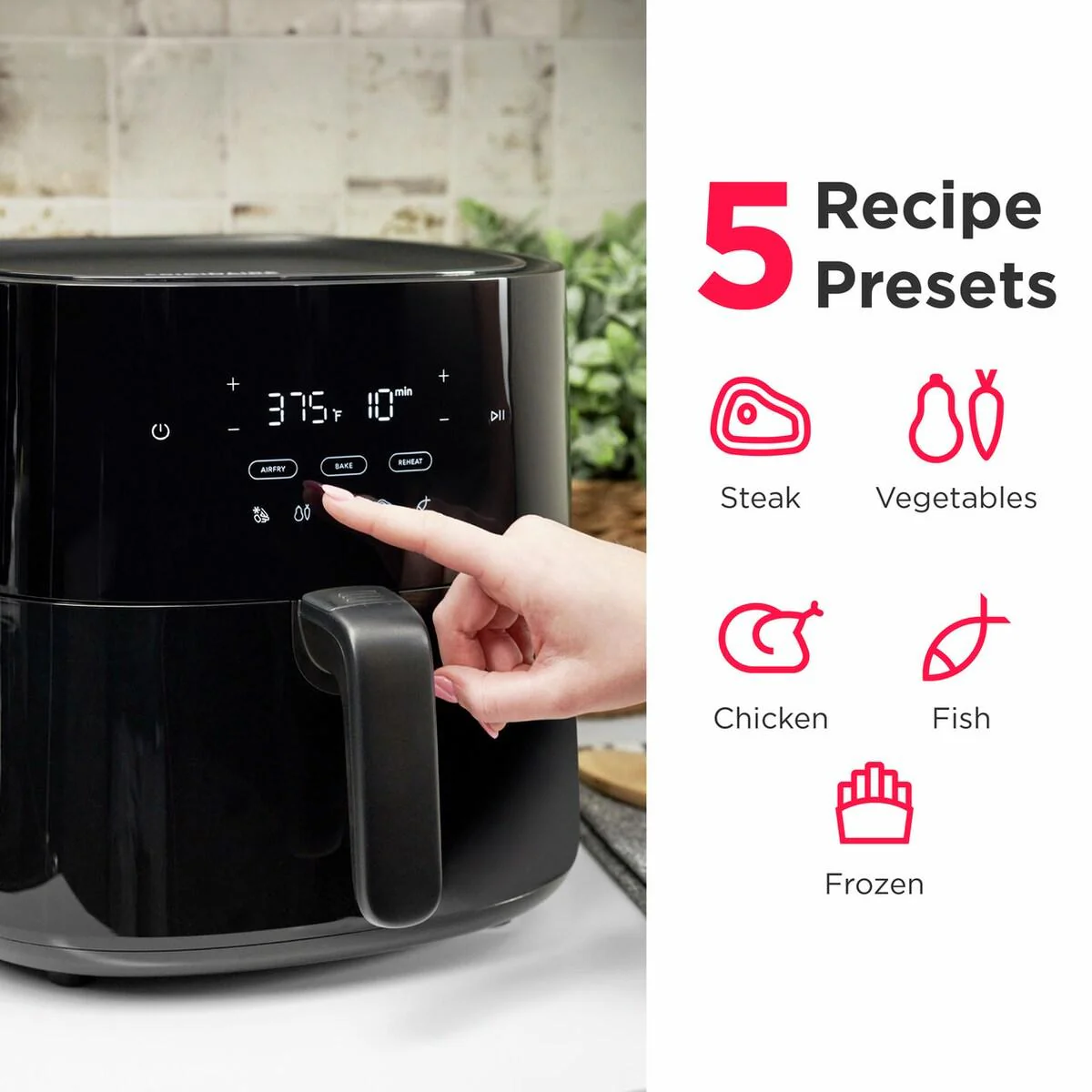 Frigidaire FRAFM100B 3-in-1 5.3 Quart Air Fryer - Image 4