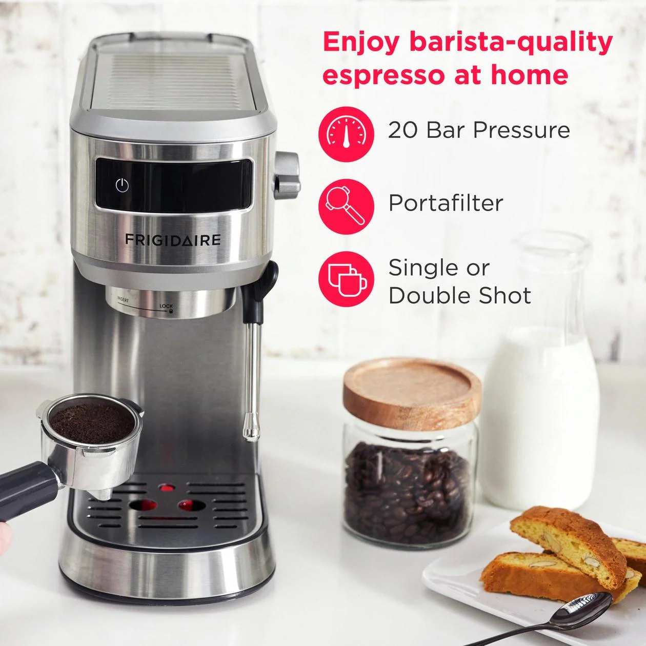 Frigidaire FREM100SS Steam Espresso Maker - Image 5