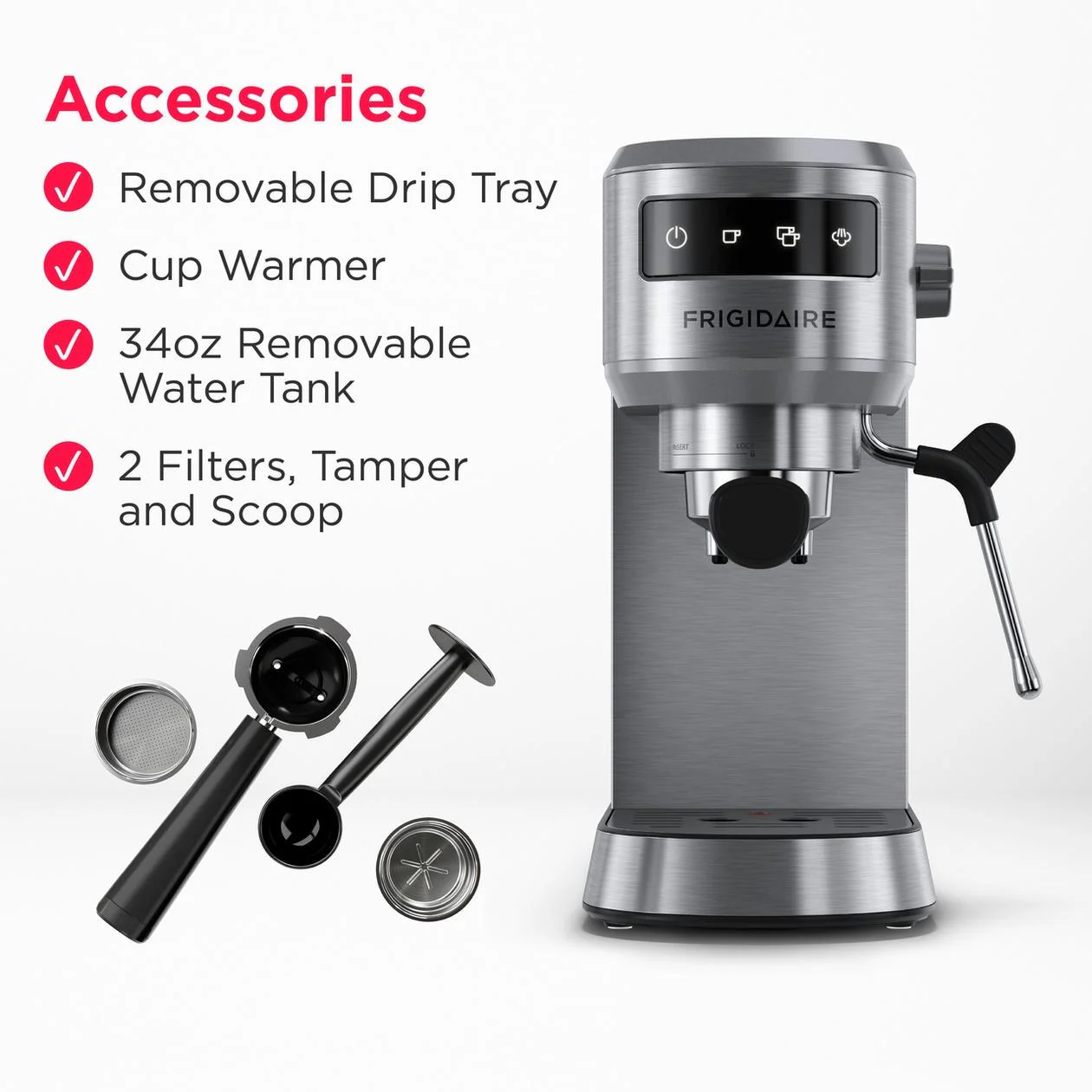 Frigidaire FREM100SS Steam Espresso Maker - Image 8