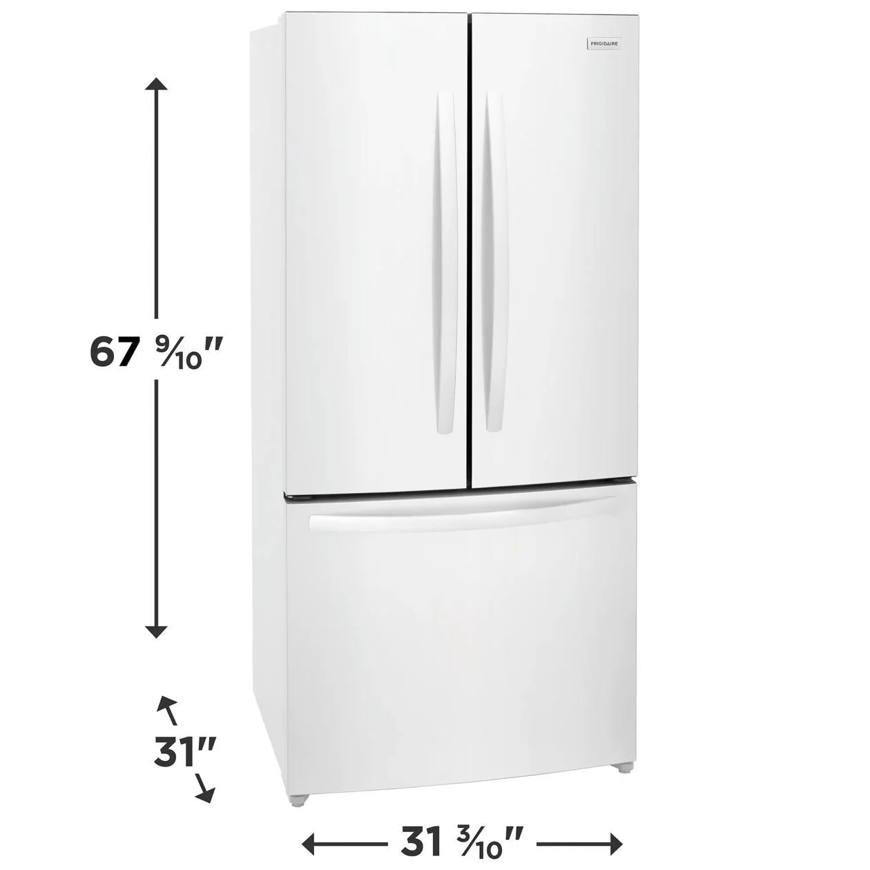 Frigidaire FRFG1723AW 18 Cu. Ft. Counter-Depth French Door Refrigerator - Image 2