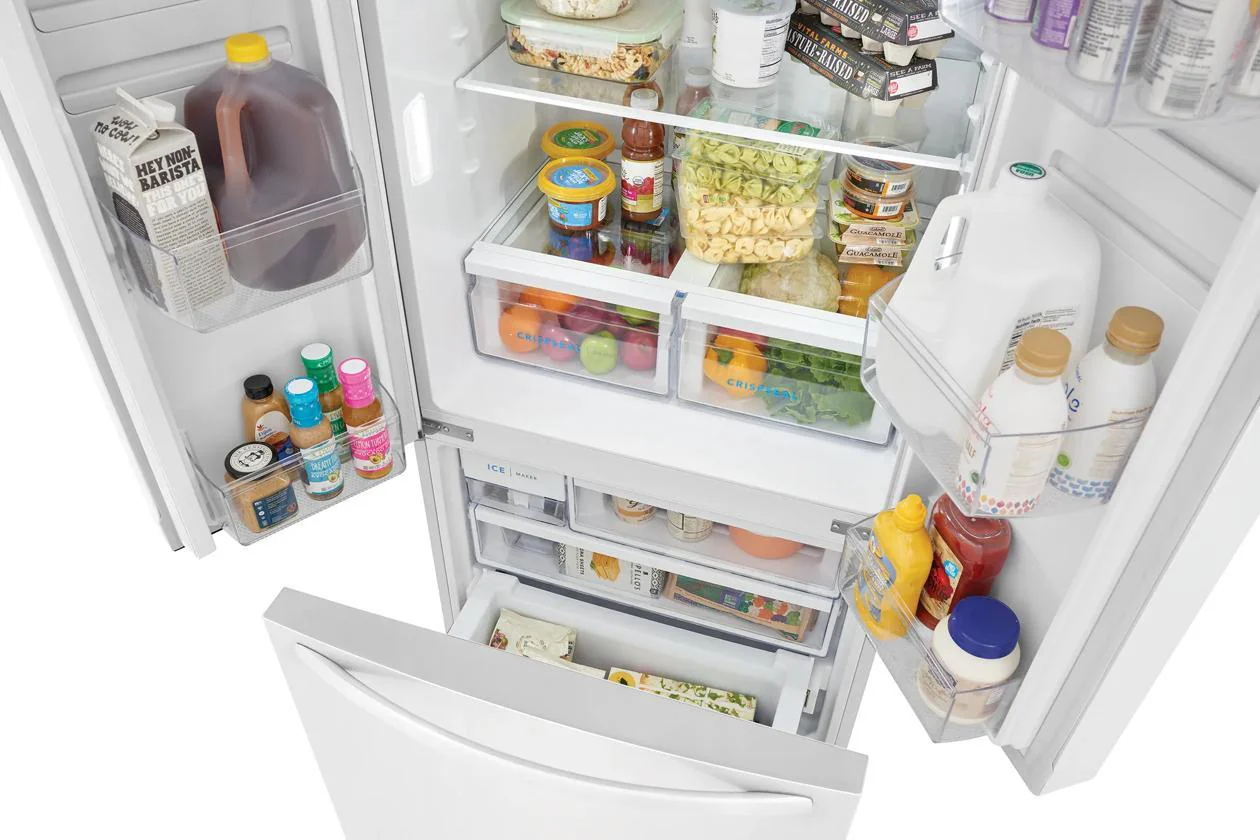 Frigidaire FRFG1723AW 18 Cu. Ft. Counter-Depth French Door Refrigerator - Image 7