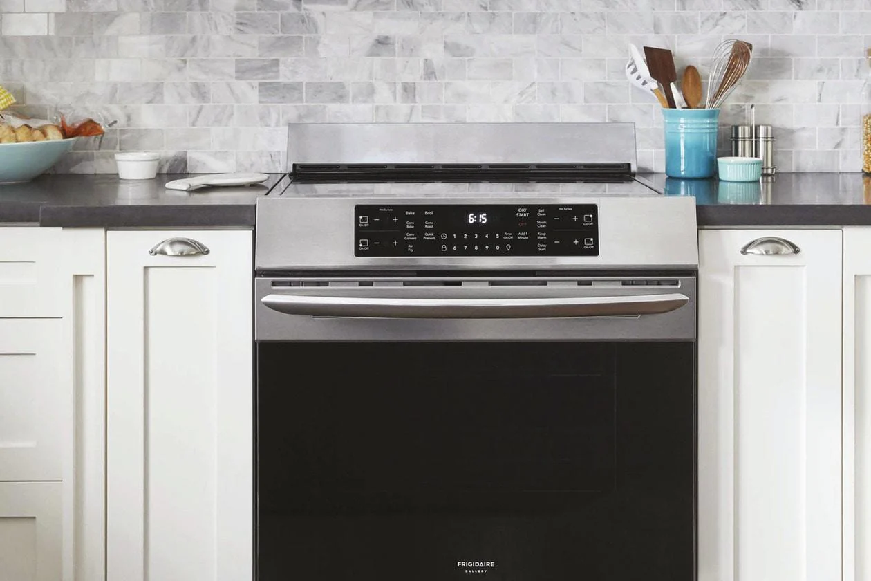 Frigidaire FRIGBKSPL Front Control Freestanding Range 4" Backsplash Trim Kit - Image 2