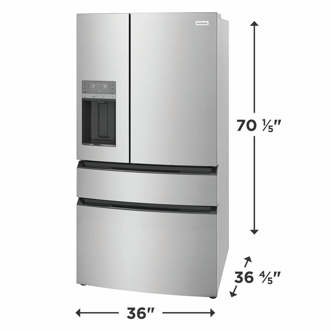 Frigidaire FRMS2733AV 26 Cu. Ft. Standard-Depth 4-Door French Door Refrigerator - Image 3