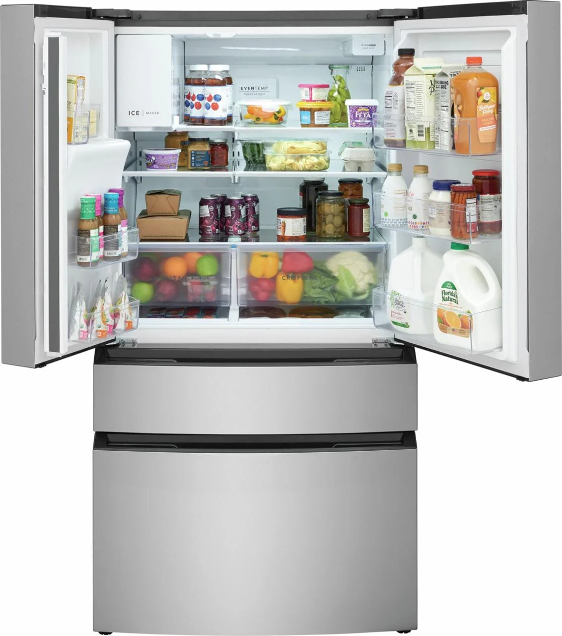Frigidaire FRMS2733AV 26 Cu. Ft. Standard-Depth 4-Door French Door Refrigerator - Image 4