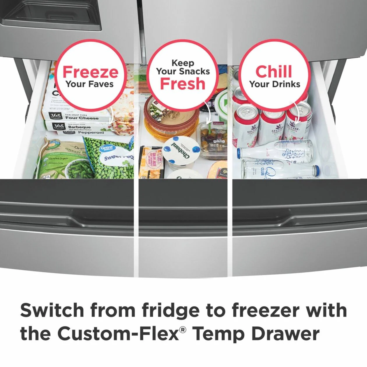 Frigidaire FRMS2733AV 26 Cu. Ft. Standard-Depth 4-Door French Door Refrigerator - Image 6
