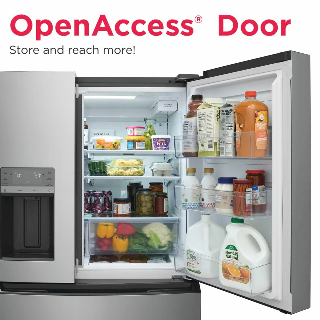 Frigidaire FRMS2733AV 26 Cu. Ft. Standard-Depth 4-Door French Door Refrigerator - Image 9
