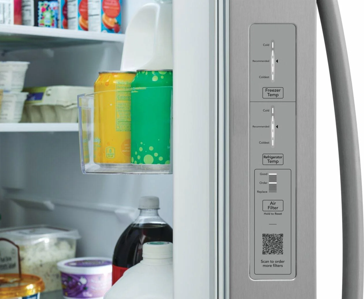 Frigidaire FRSN2610AF 26 Cu. Ft. 36" Standard-Depth Side-by-Side Refrigerator - Image 4