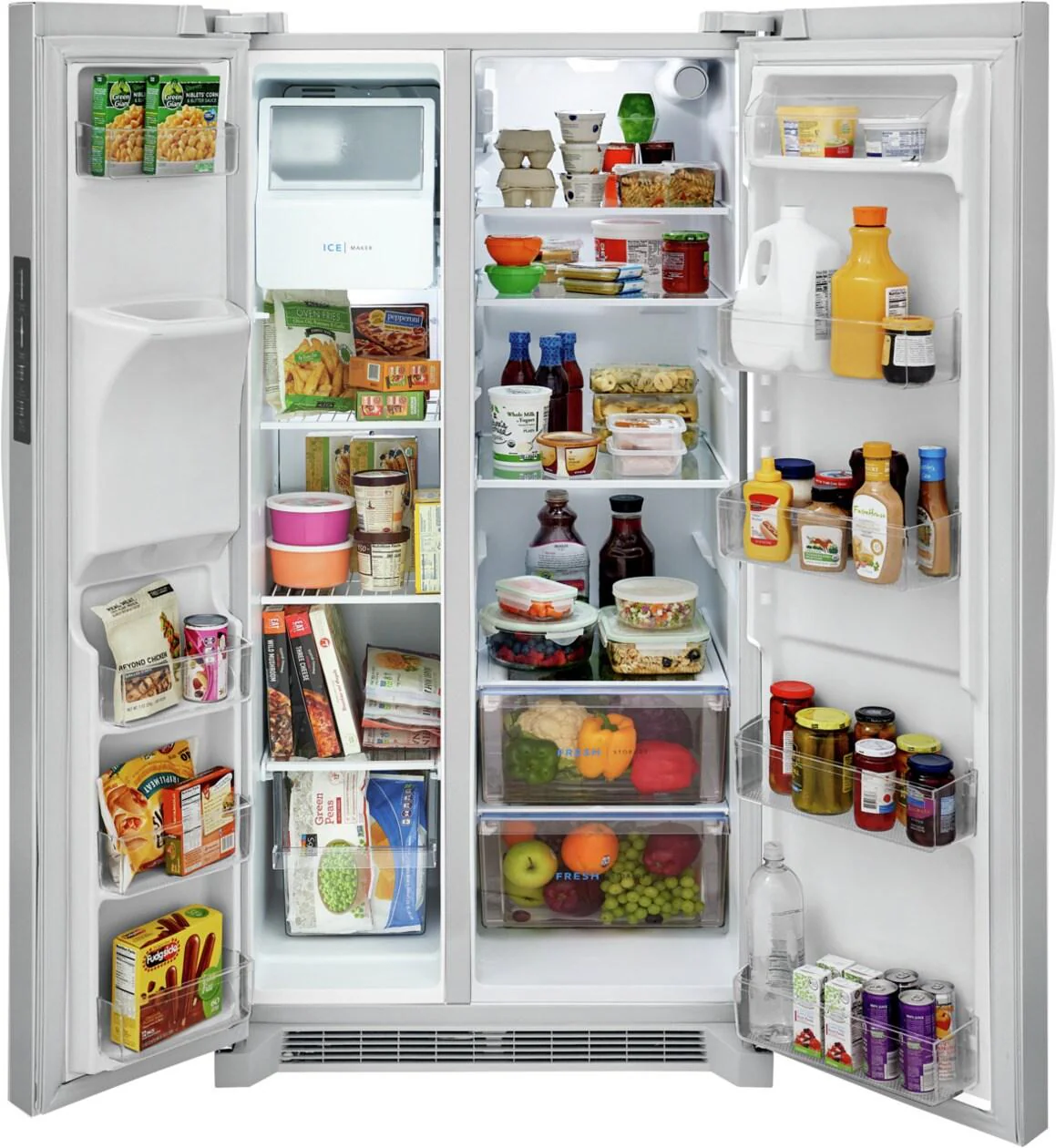 Frigidaire FRSS2623AW 26 Cu. Ft. 36" Standard Depth Side by Side Refrigerator - Image 4