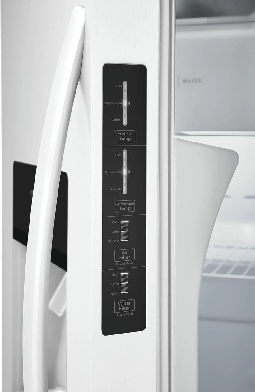 Frigidaire FRSS2623AW 26 Cu. Ft. 36" Standard Depth Side by Side Refrigerator - Image 7
