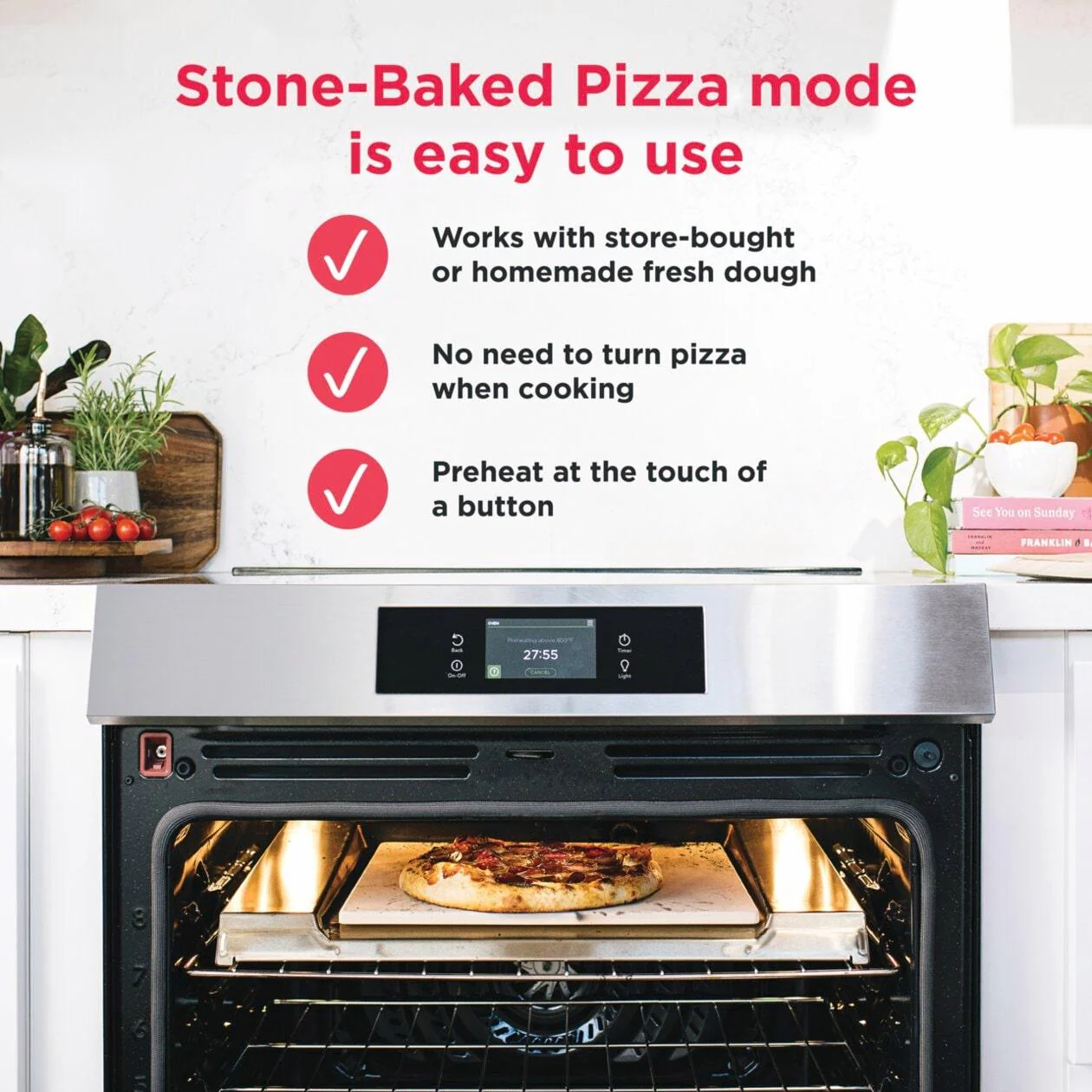 Frigidaire GCFE3070BF 30" Electric Range with Stone-Baked Pizza - Image 25