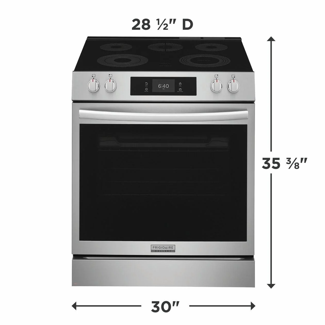 Frigidaire GCFE3070BF 30" Electric Range with Stone-Baked Pizza - Image 3