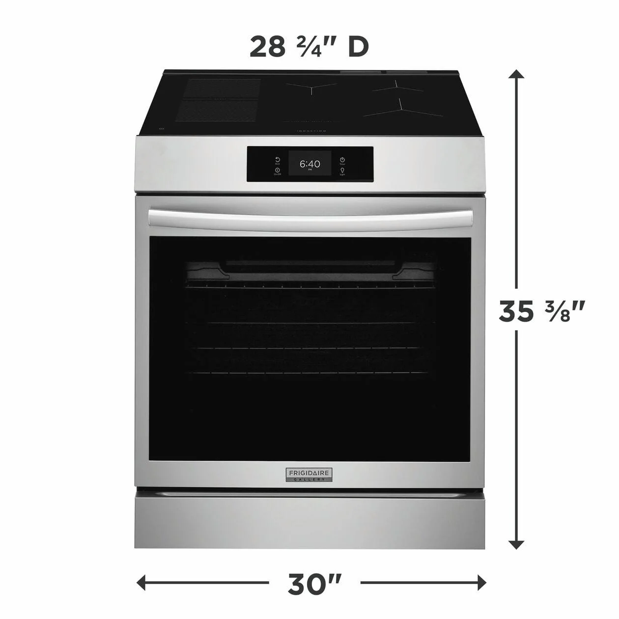 Frigidaire GCFI3070BF 30" Front Control Induction Range with Stone-Baked Pizza - Image 3