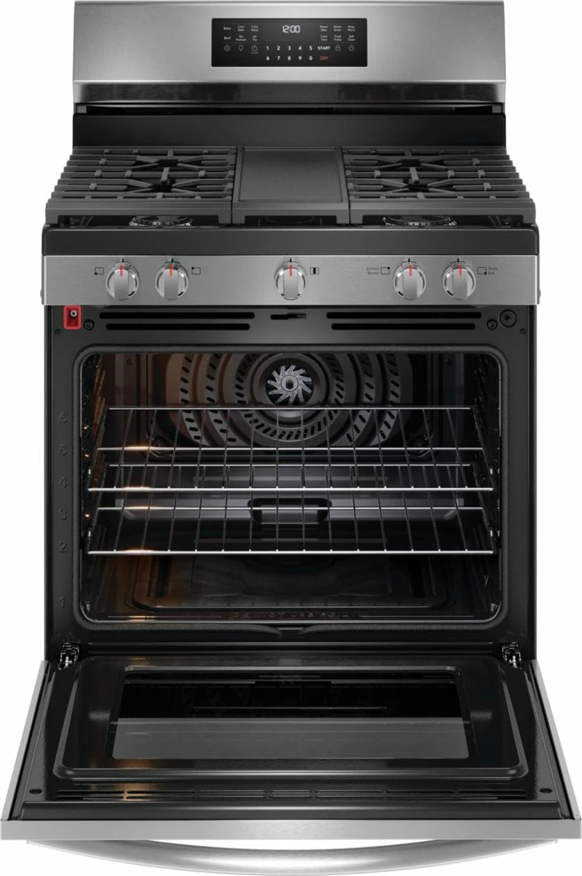 Frigidaire GCRG3060BF 30" Rear Control Gas Range with Total Convection - Image 3
