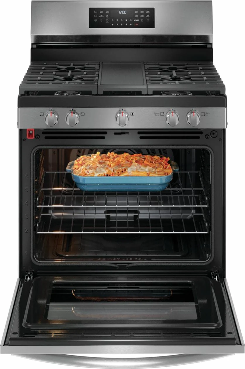 Frigidaire GCRG3060BF 30" Rear Control Gas Range with Total Convection - Image 4