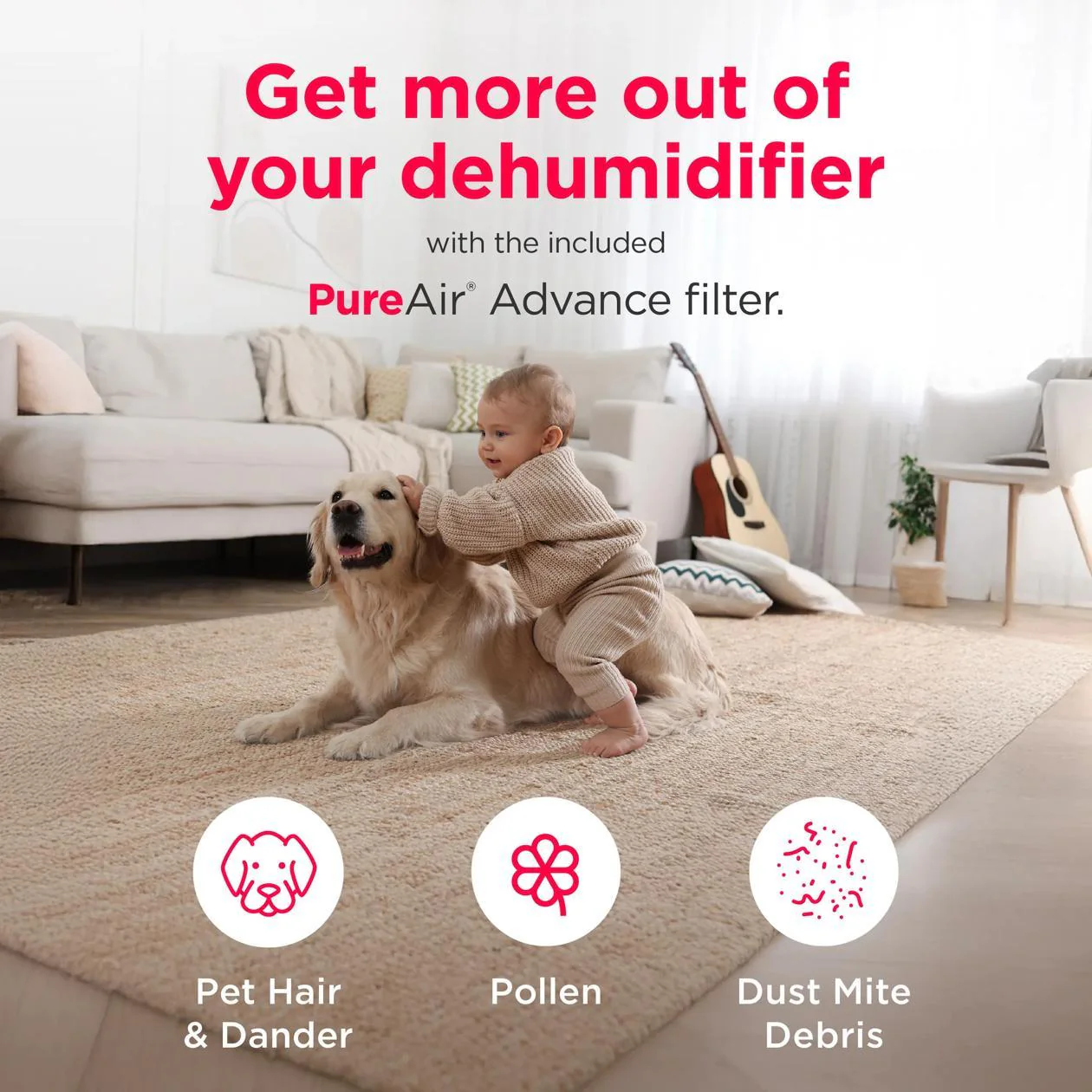 Frigidaire GHDD5035W1 2-in-1 50 Pint Dehumidifier with Built-in Allergy Filter and Wi-Fi (Energy Star) - Image 8