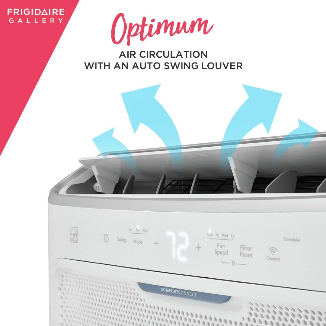 Frigidaire GHWQ083WC1 8,000 BTU Inverter Window Room Air Conditioner with Wi-Fi (Energy Star) - Image 8