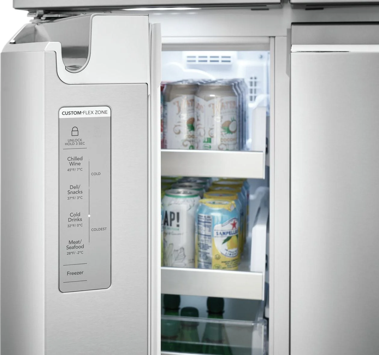 Frigidaire GRQC2255BF 22 Cu. Ft. Counter-Depth 4-Door Refrigerator - Image 6