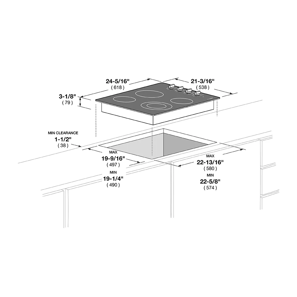 24" RADIANT COOKTOP WITH KNOBS - Image 7