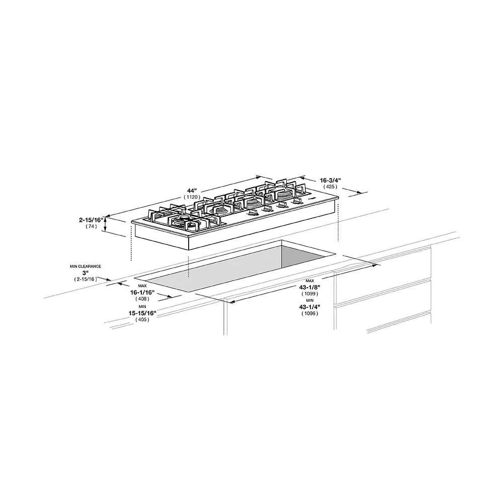 44" GAS COOKTOP - Image 6