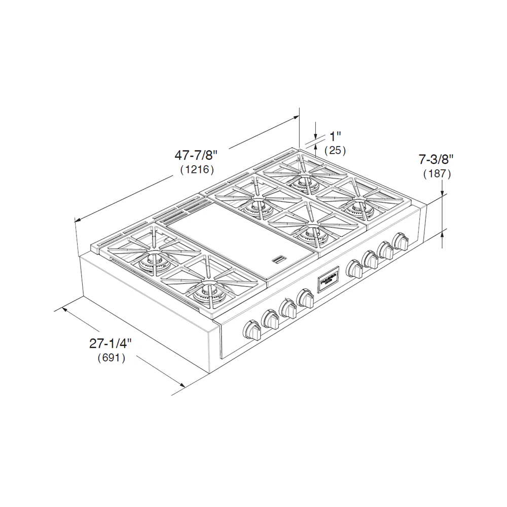 48" PRO GAS RANGE TOP - Image 10