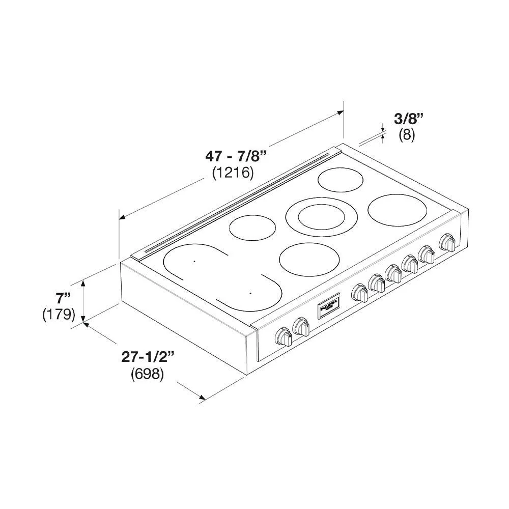 SOFIA 48 PRO INDUCTION RANGETOP - ALL GLASS - Image 16