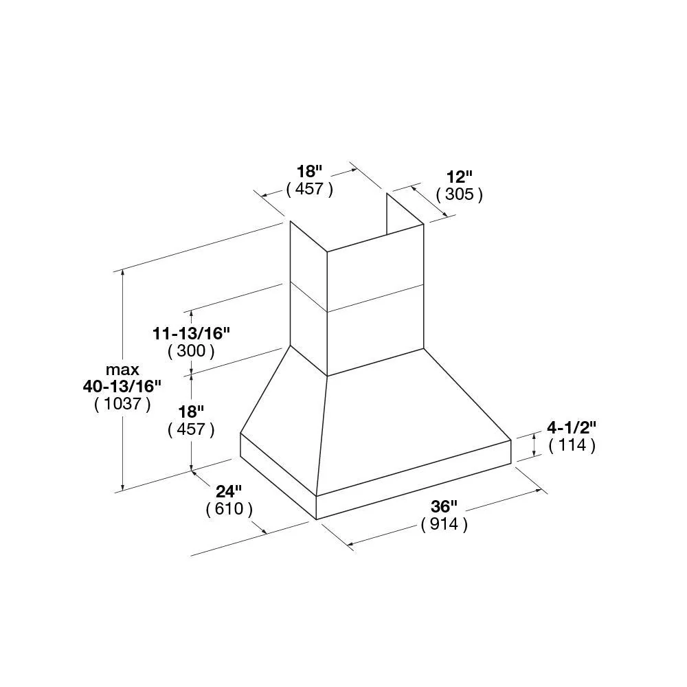 36" PRO CHIMNEY HOOD - Image 11