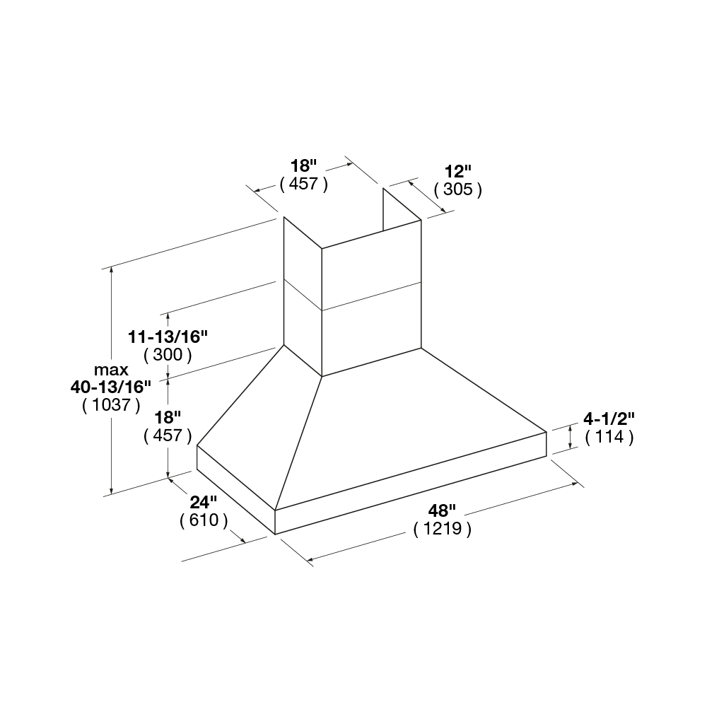 48" PRO CHIMNEY HOOD - Image 10
