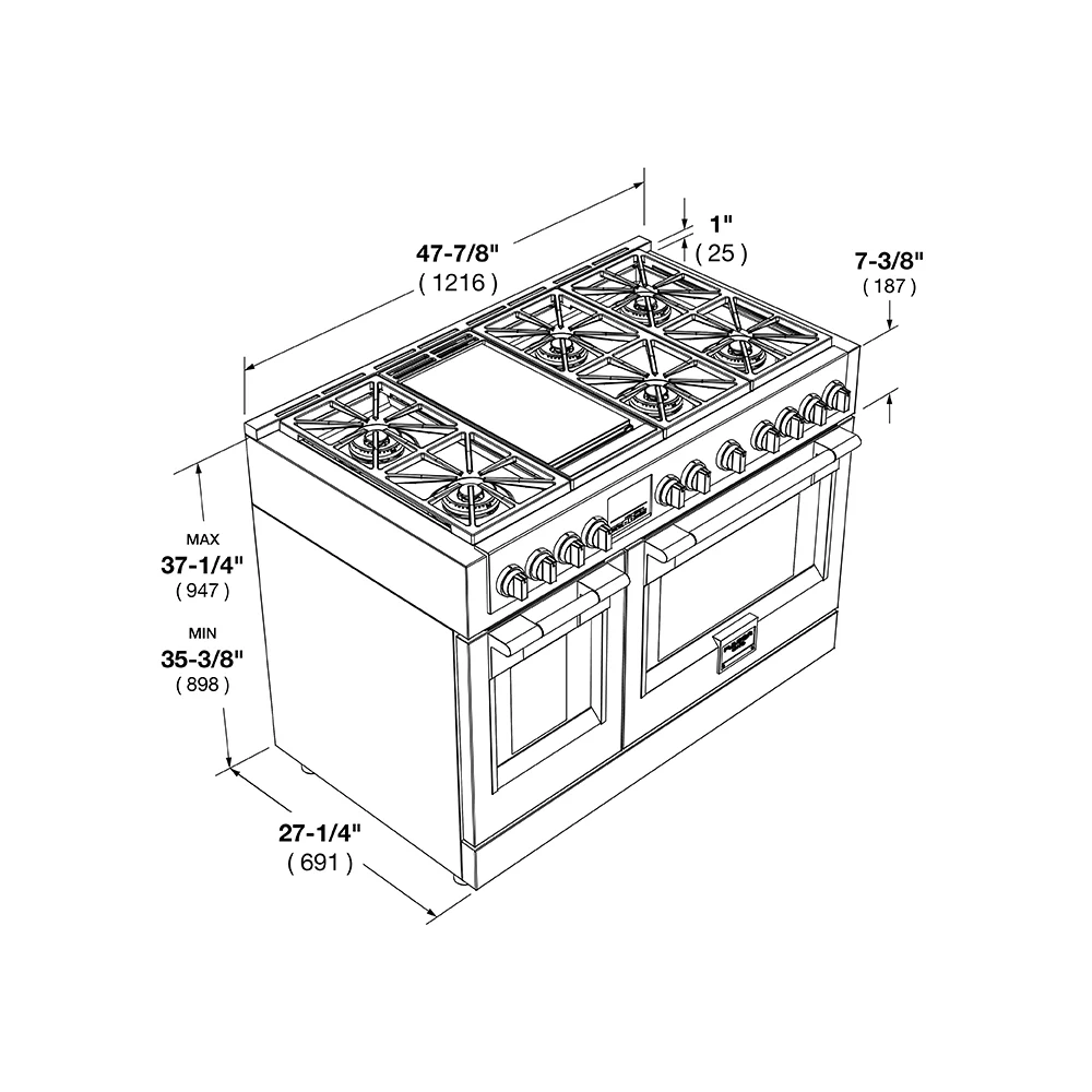 48" ALL GAS PRO RANGE - Image 15