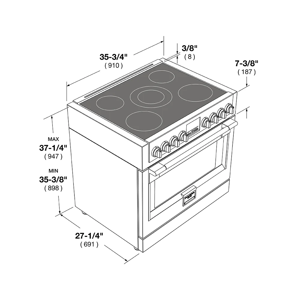 36" INDUCTION PRO RANGE - Image 16