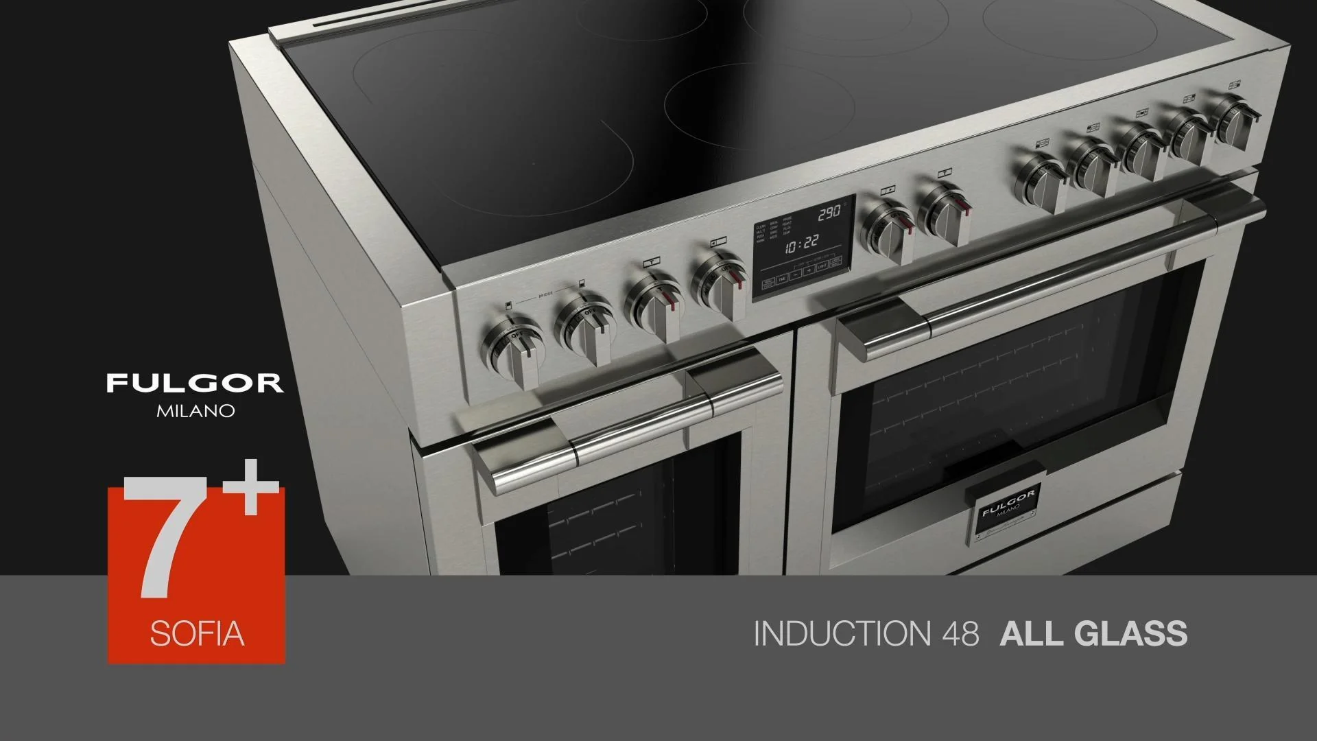 SOFIA 48 PRO INDUCTION RANGE - ALL GLASS - Image 11