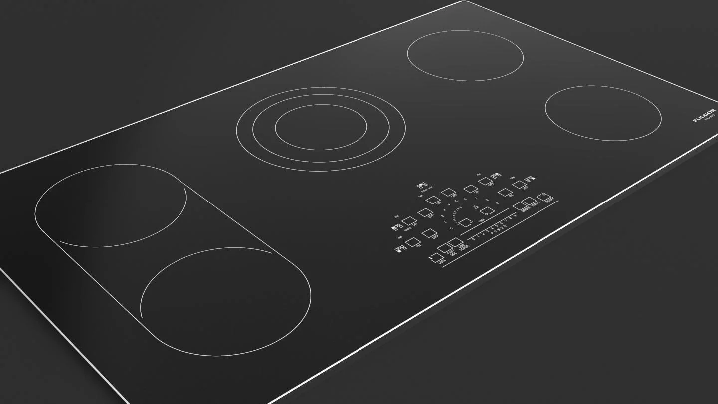 36" RADIANT COOKTOP WITH BRUSHED ALUMINUM TRIM - Image 5