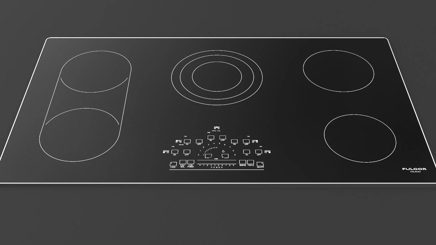 36" RADIANT COOKTOP WITH BRUSHED ALUMINUM TRIM - Image 6