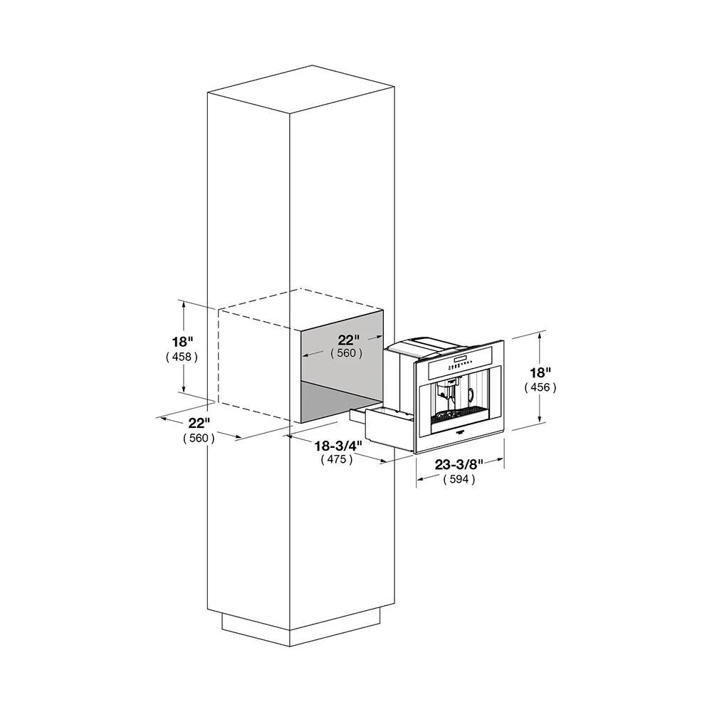 24" BUILT-IN COFFEE MACHINE - Image 8