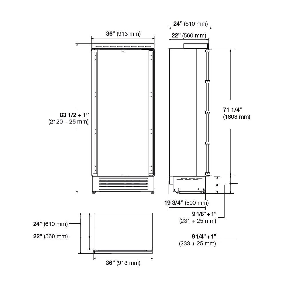 36" BUILT-IN FRIDGE COLUMN - Image 5