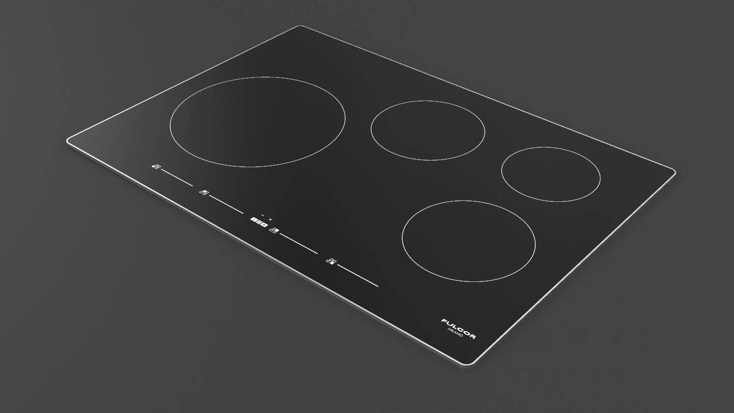 30" INDUCTION COOKTOP WITH BRUSHED ALUMINUM TRIM - Image 4