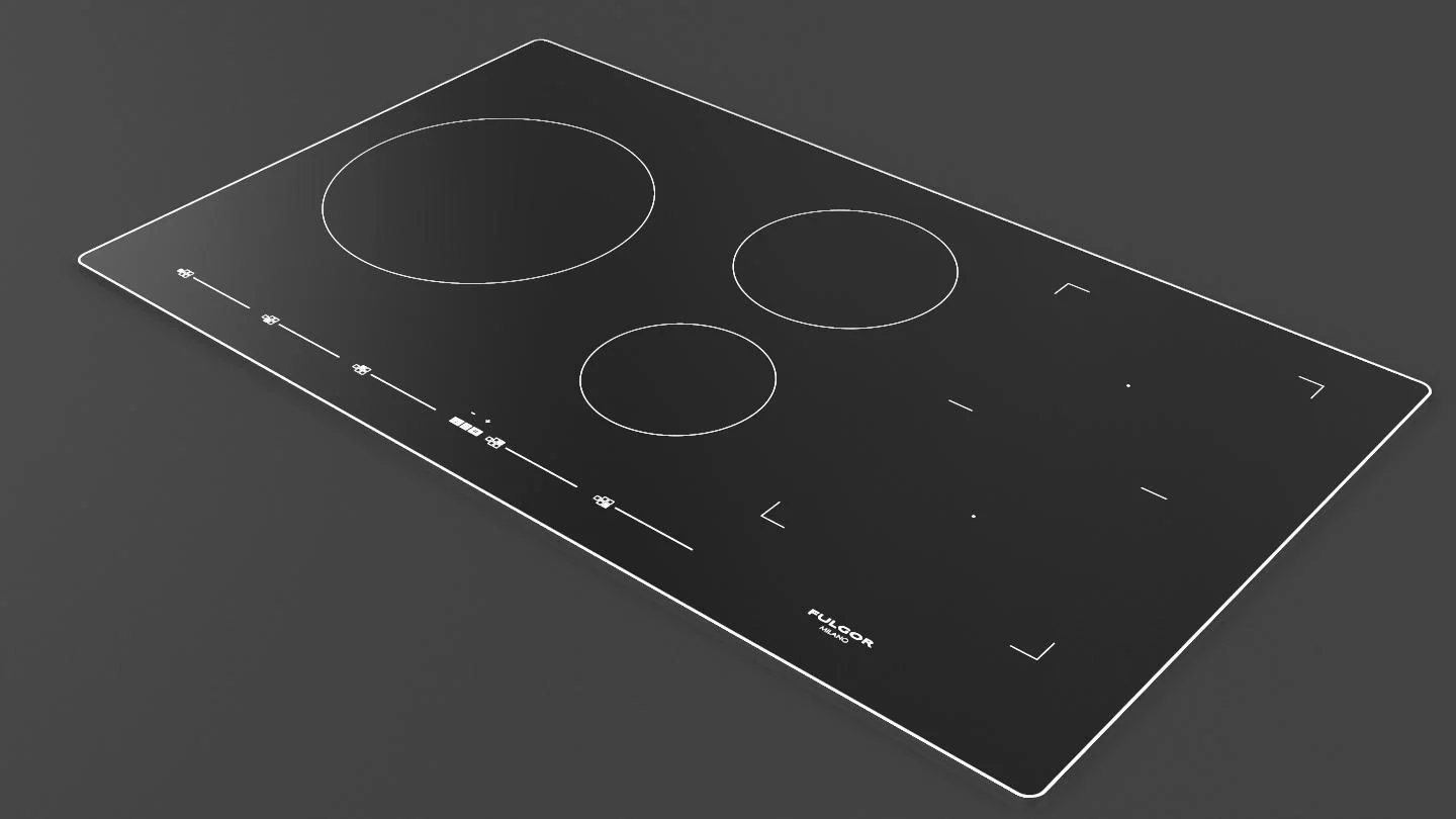 36" INDUCTION COOKTOP WITH BRUSHED ALUMINUM TRIM - Image 3