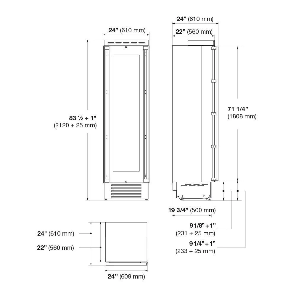 24" BUILT-IN WINE CELLAR COLUMN - Image 4
