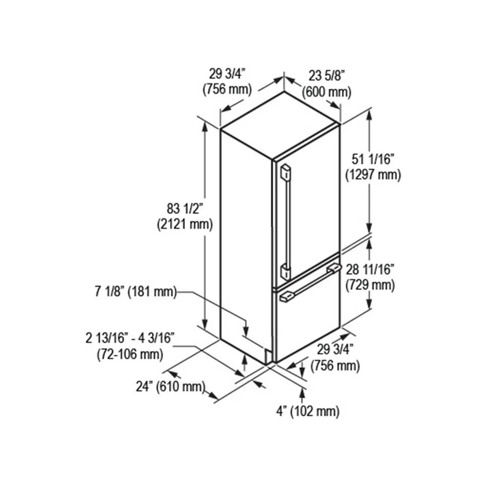 30" OVERLAY BUILT-IN FRIDGE - Image 11