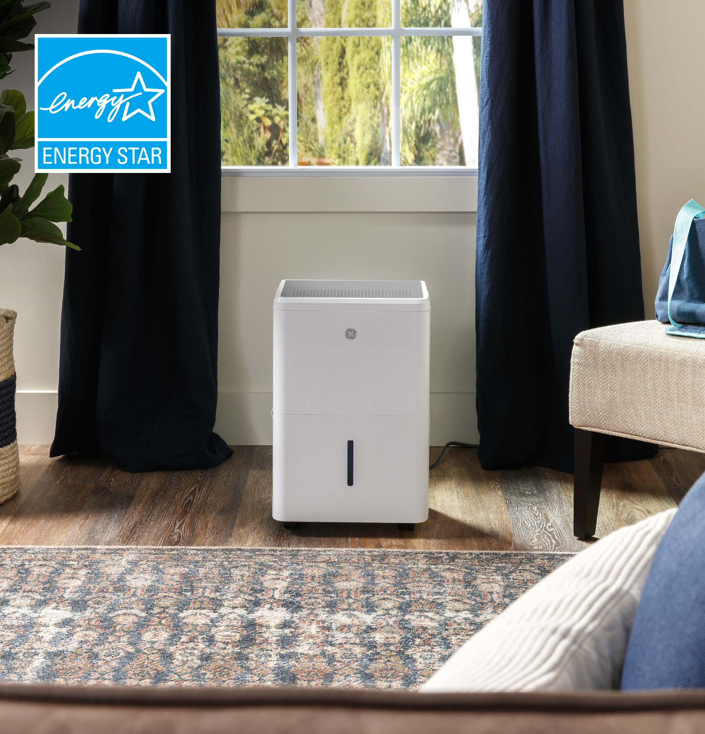 ADYR22LC GE® 22 Pint Portable Dehumidifier with Smart Dry for Damp Spaces - Image 6