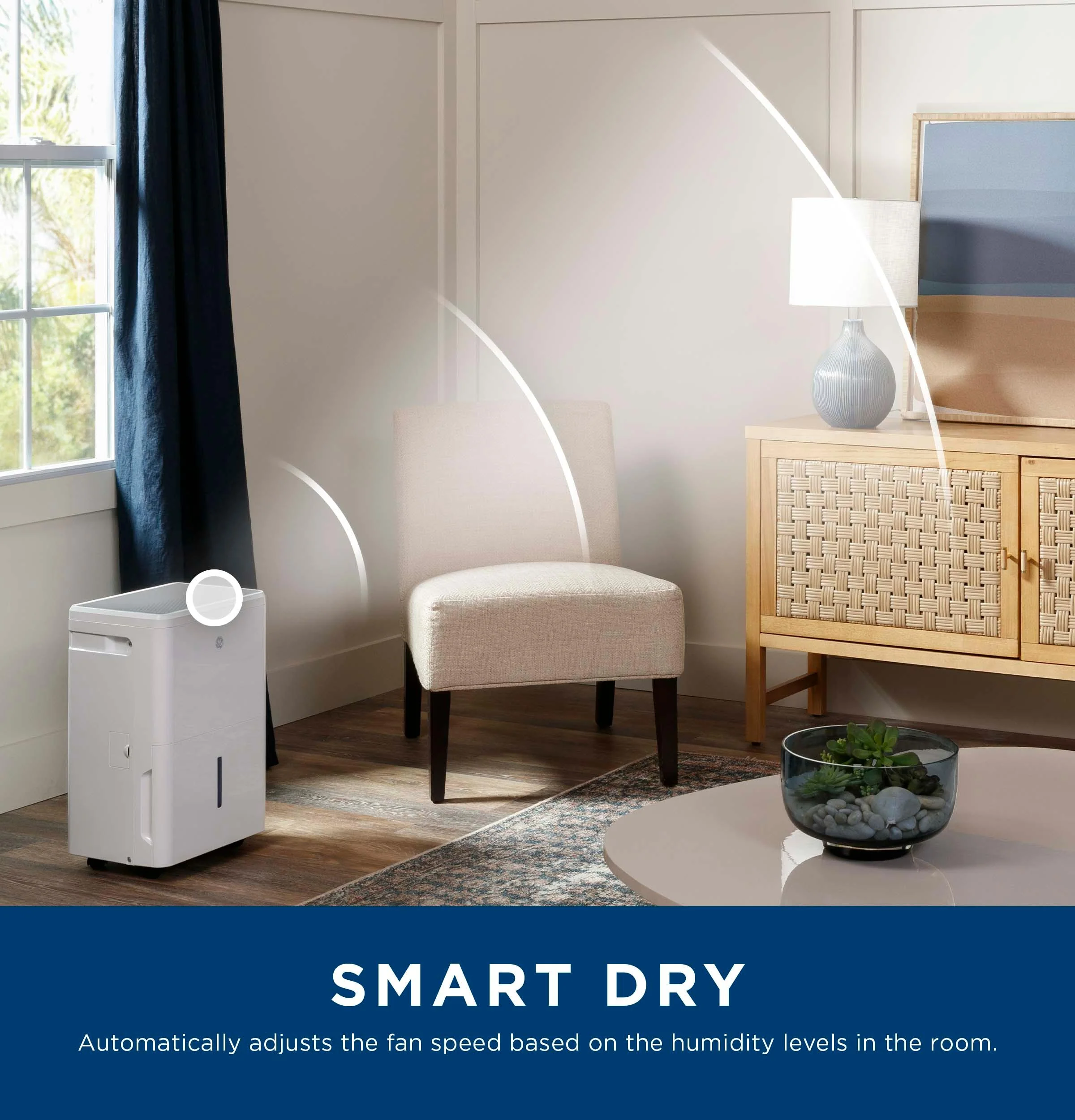 ADYR35LC GE® ENERGY STAR® 35 Pint Portable Dehumidifier with Smart Dry for Very Damp Spaces - Image 9