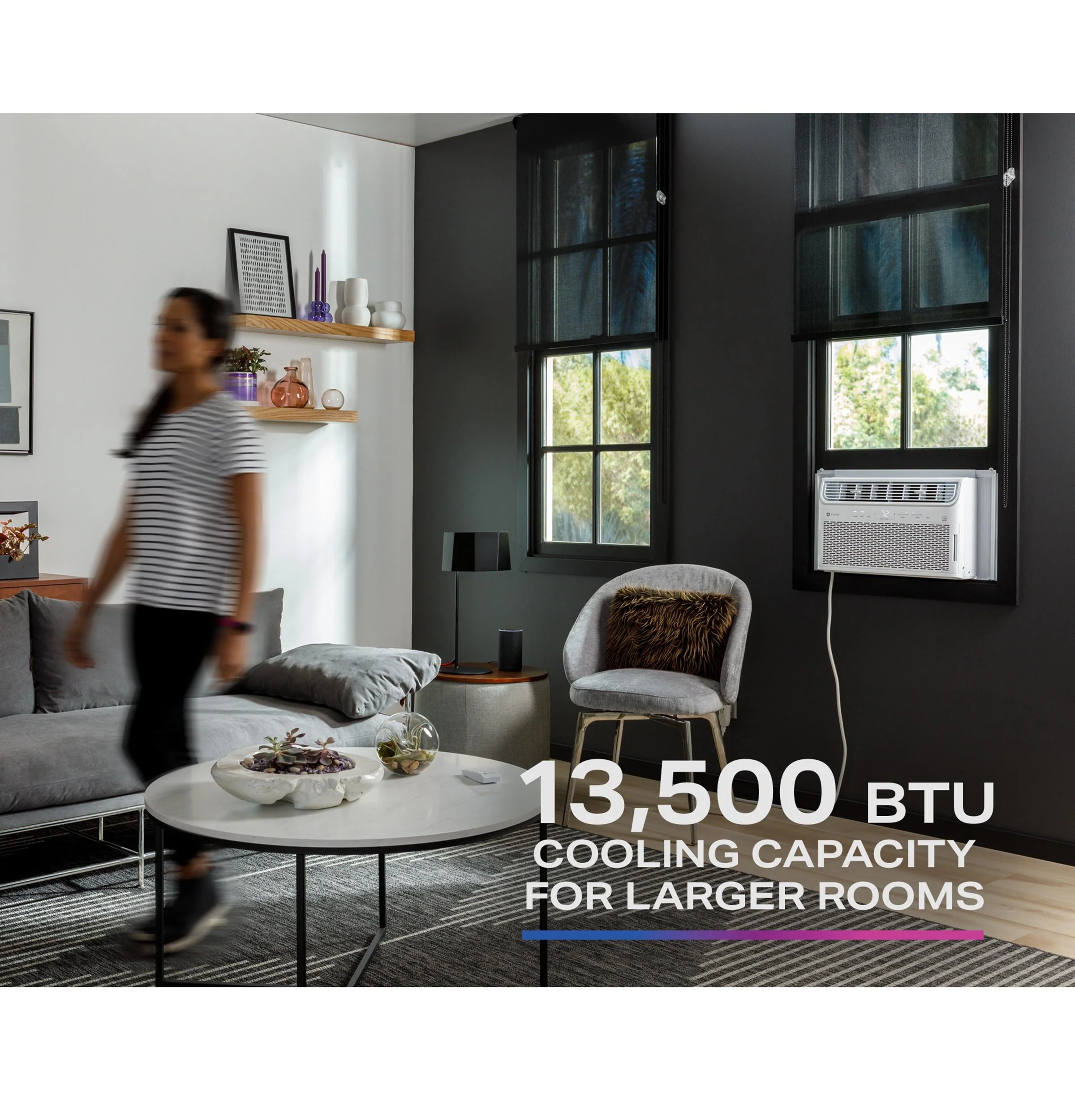 AHTR14AC GE Profile™ 13,500 BTU Inverter Smart Ultra Quiet Window Air Conditioner for Large Rooms up to 700 sq. ft. - Image 5