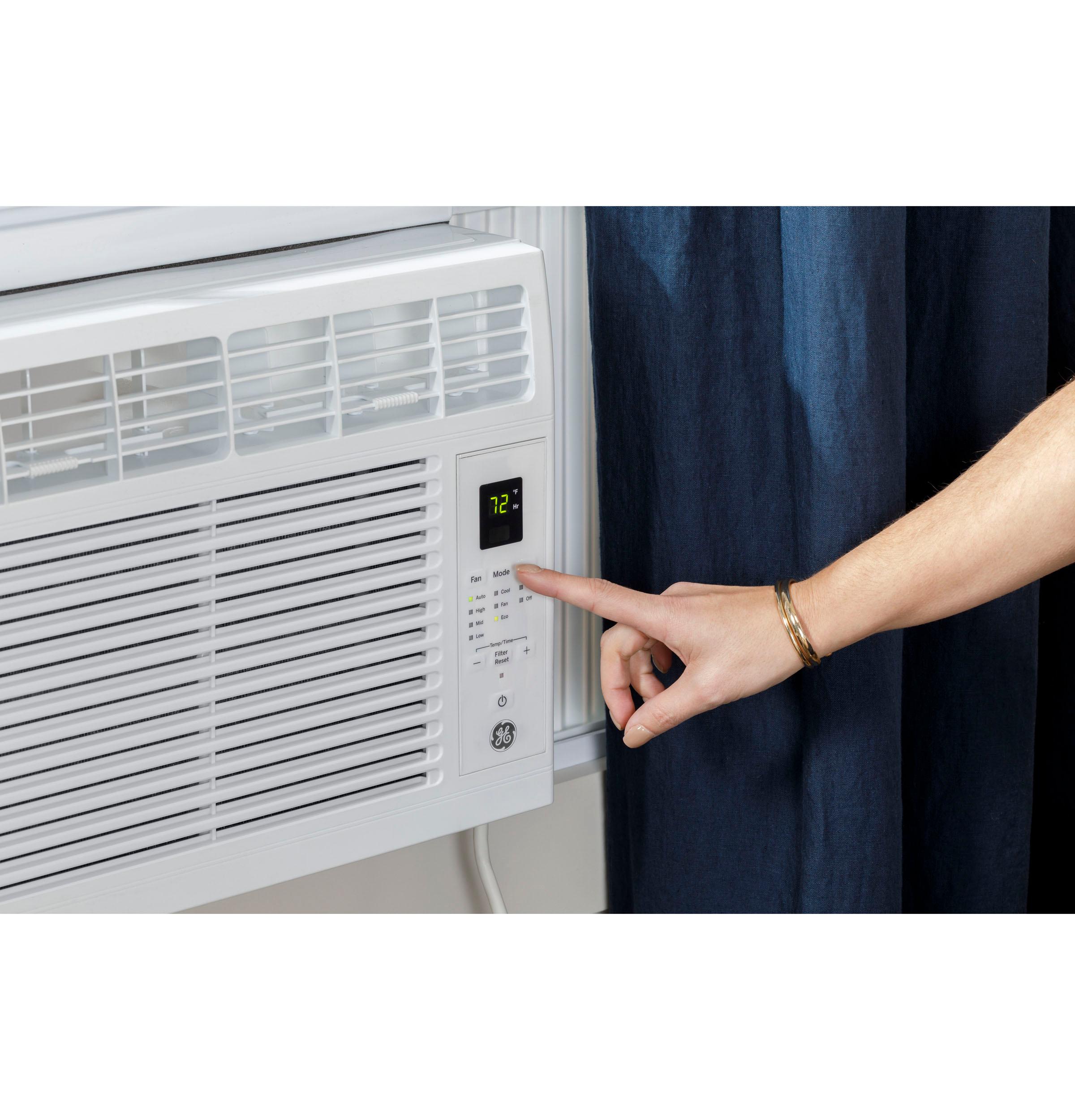 AHW05LZ GE® 5,000 BTU Electronic Window Air Conditioner for Small Rooms up to 150 sq ft. in White size 12 9/16 H x 16 7/16 W x 15 D - Image 12