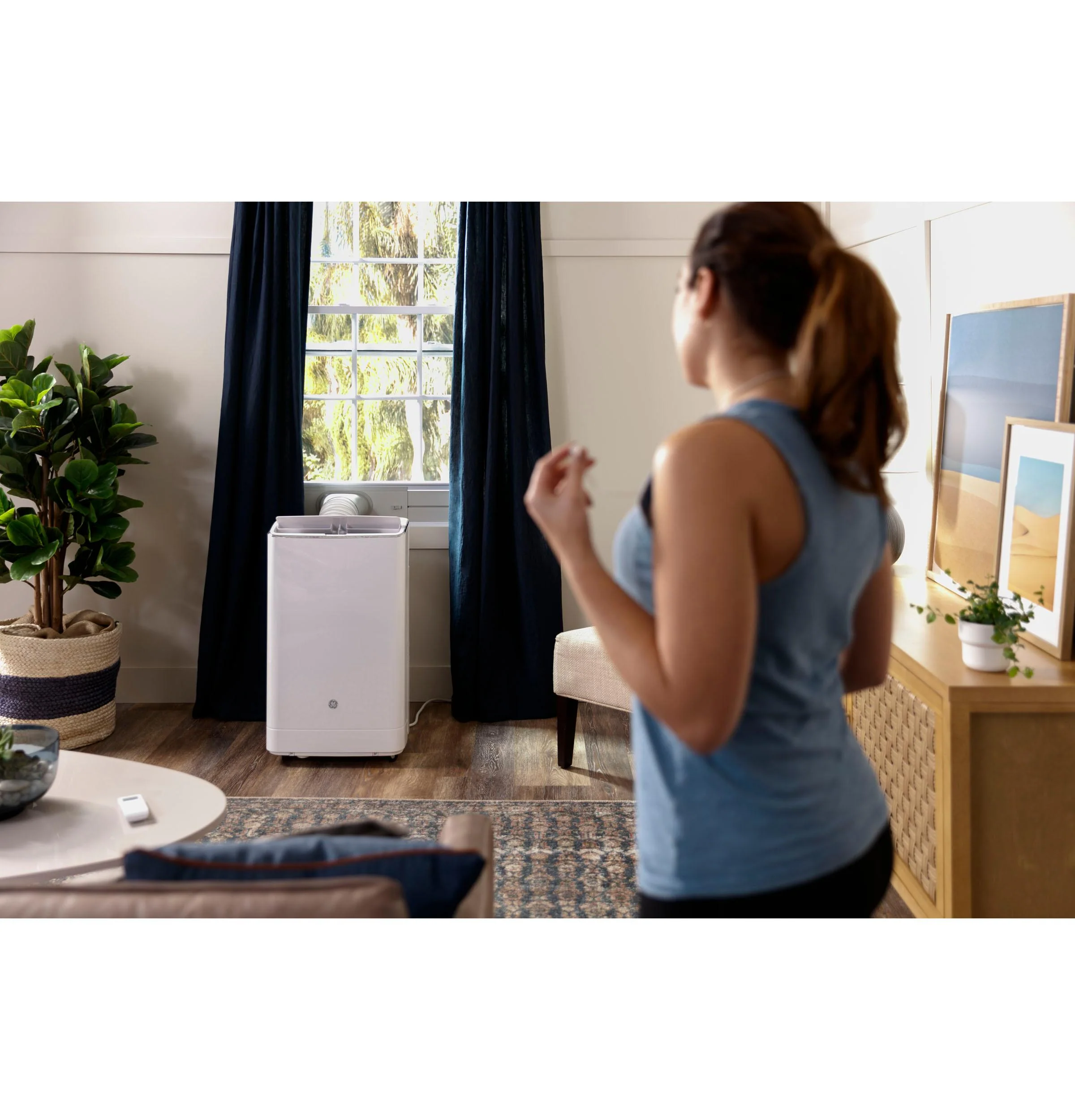 APCA14YBMW GE® 9,850 BTU SACC Smart Portable Air Conditioner for Medium Rooms up to 550 sq ft. (14,000 BTU ASHRAE) - Image 5