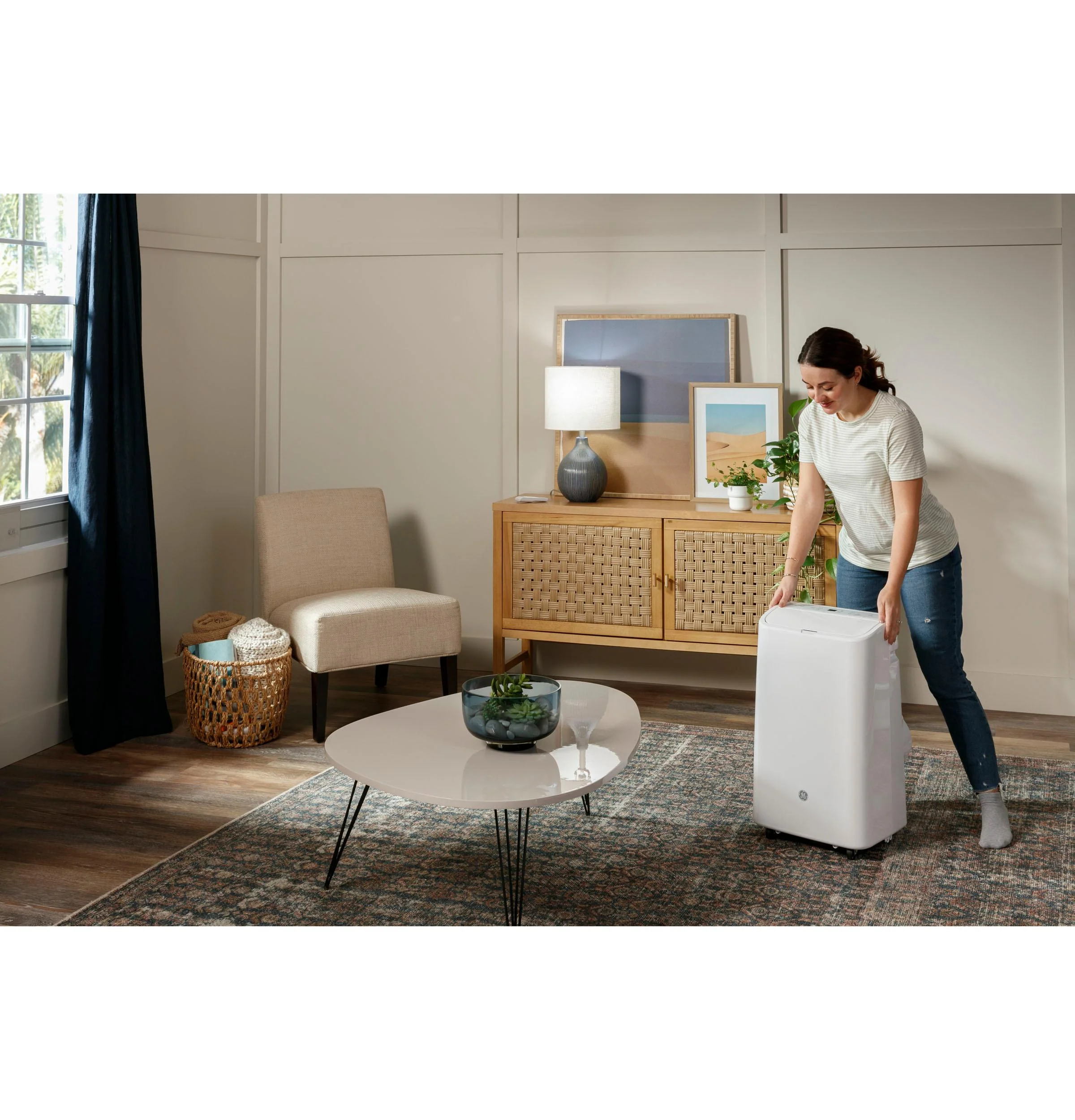 APCD08JASW GE® 8,500 BTU Portable Air Conditioner with Dehumifier and Remote, White - Image 10