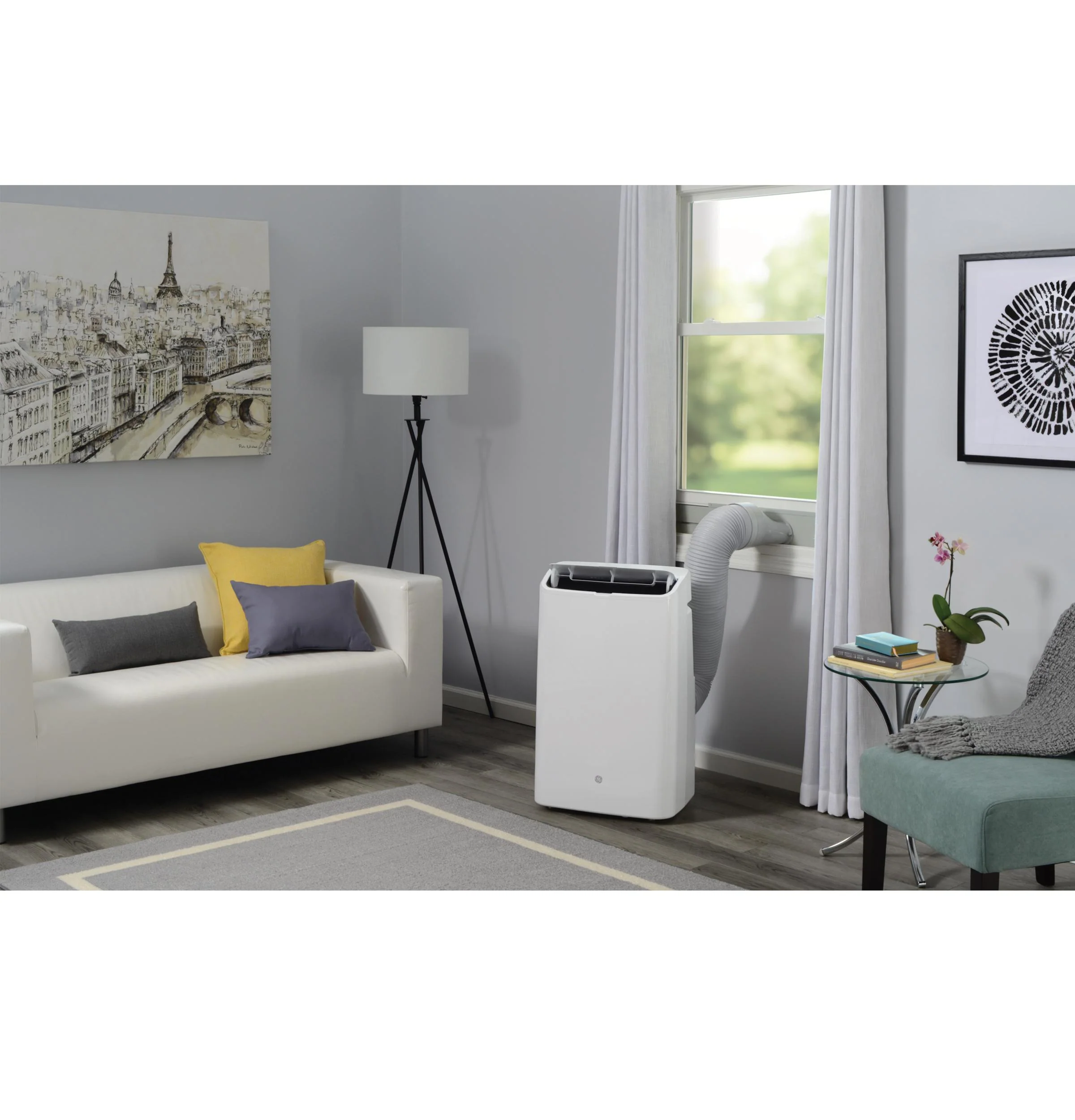 APCD08JASW GE® 8,500 BTU Portable Air Conditioner with Dehumifier and Remote, White - Image 4