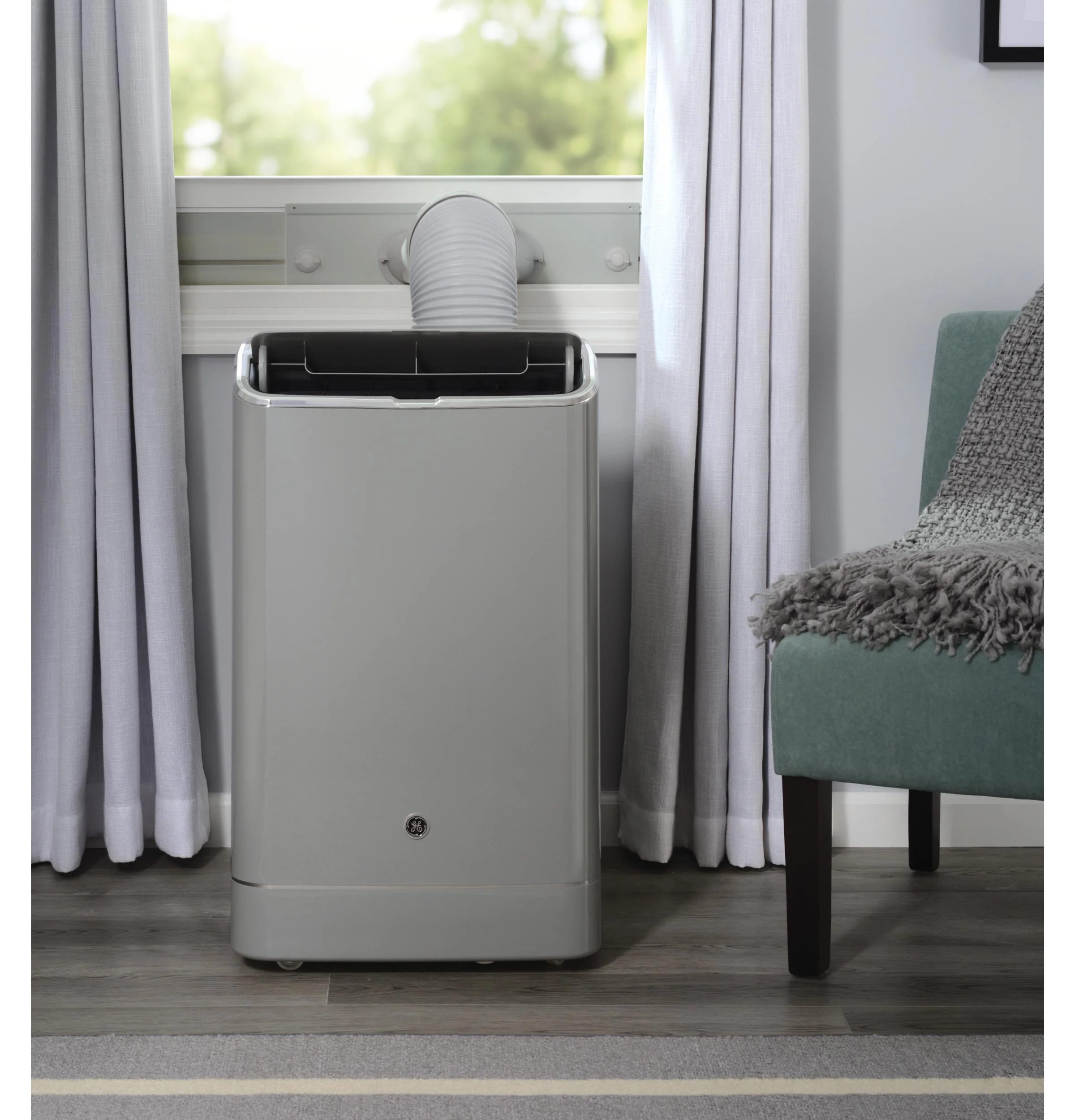APCD10JASG GE® 10,500 BTU Portable Air Conditioner with Dehumidifier and Remote, Grey - Image 2